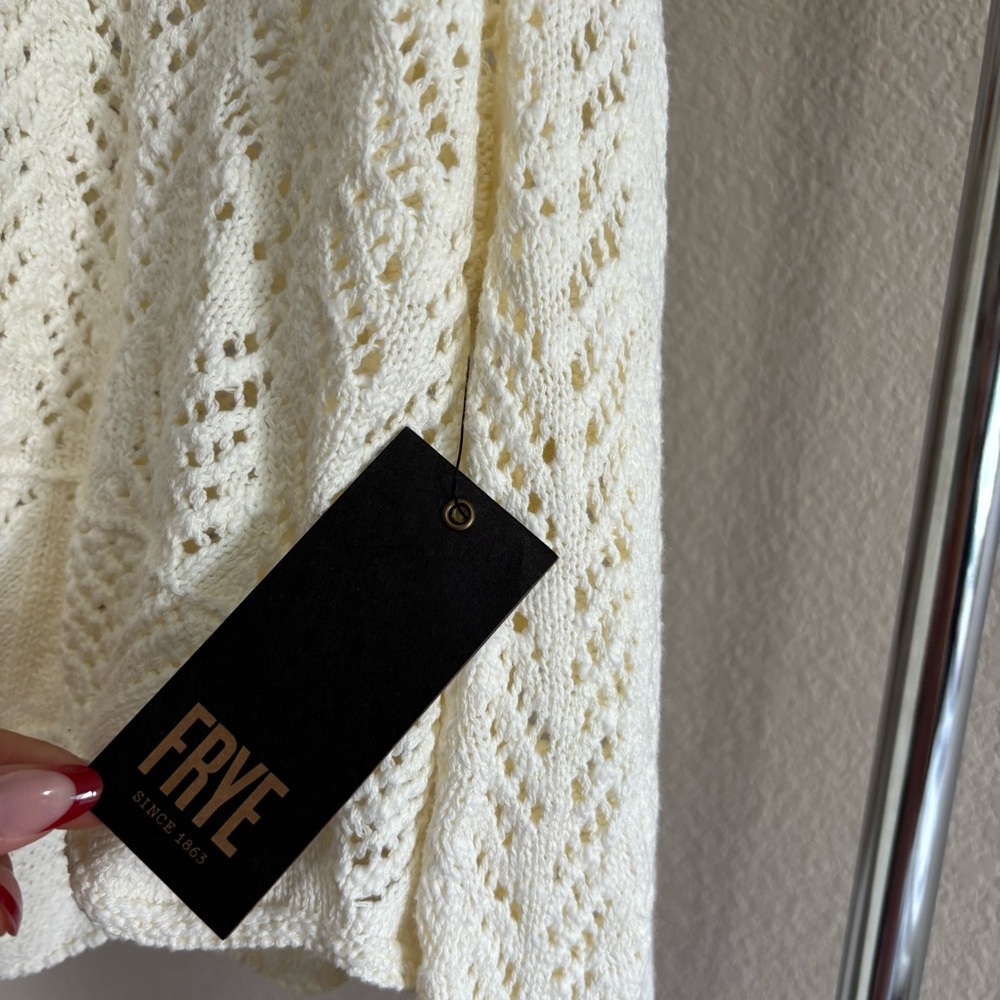 ୨୧ ･ﾟ✧ FRYE Tie Cardigan NWT - Picture 5 of 8